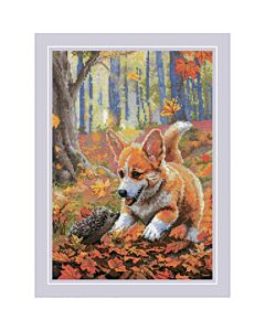 Riolis borduurpakket gekke eekhoorn 2302 telpatroon