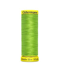 Gütermann Maraflex kleur 432 legergroen is een elastisch naaigaren
