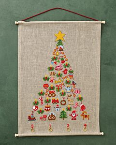 Permin borduurpakket 'adventsboom' 34-5268 telpatroon