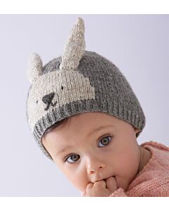 Phildar breipakket baby konijnenmuts met oortjes om te breien