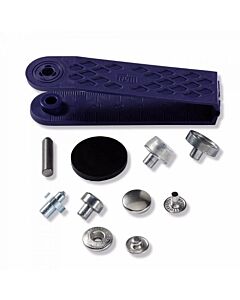 Prym anorak vernietbare drukknopen - 12mm zilverkleurig 10 stuks 
