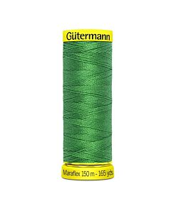 Gütermann Maraflex kleur 432 legergroen is een elastisch naaigaren