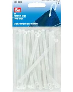 Plastic clips van Prym voor handdoeken 