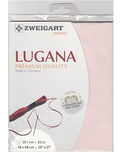 Borduurstof evenwaeve Murano 32ct/12.6 draadjes/p.cm. van Zweigart kl. 4115 roze afm. 48x68cm 