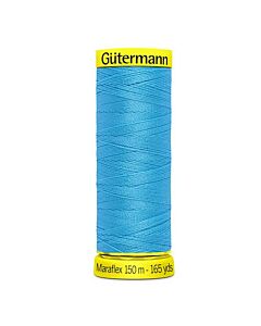 Gütermann Maraflex kleur 189 turquoise is een elastisch naaigaren