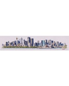 Thea Gouveneur borduurpakket 'Skyline Sydney' 568 telpatroon