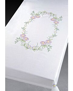 Voorbedrukt tafelkleed bloemen van Permin 58-3641R