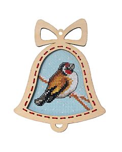 Orchidea borduurpakket distelvink 6648 telpatroon incl. houten frame