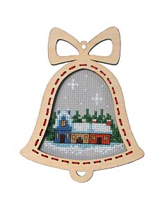 Orchidea borduurpakket huisjes 6649 telpatroon incl. houten frame