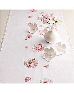 Voorbedrukte loper magnolia om te borduren 40X150cm Rico design 67396.54.18