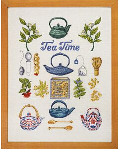 Permin borduurpakket Thee Tijd 70-1482 telpatroon