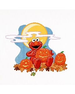 Borduurpakket  Sesamstraat halloween van Thea Gouverneur 766a