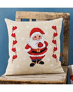 Permin borduurkussenpakket 'kerstman' 83-5217 telpatroon