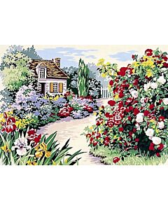 Seg de Paris voorbedrukt stramien/canvas de rozentuin 929.287 borduren