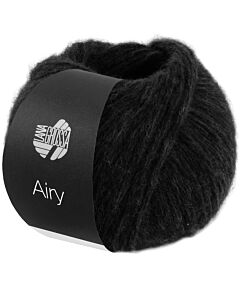 Lana Grossa Airy kleur 10 (zwart)