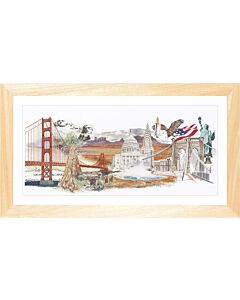 Borduurpakket Amerika van thea gouverneur 544  