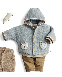 Phildar Partner 6 gratis patroon baby vestje breien