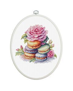 Luca-s borduurpakket 'French Macarons' BC226 telpatroon