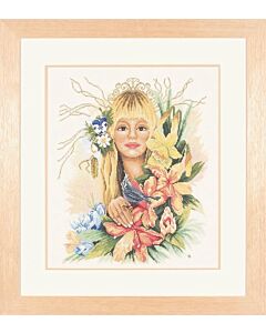 Lanarte borduurpakket bloemenmeisje van Maria Scharrenburg  23058