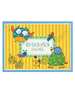 Borduurpakket Geboortetegel dieren: Broderick  Dimensions 7074370
