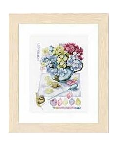  Borduurpakket Hortensia van  lanarte pn-0154329 aida van marjolein bastin