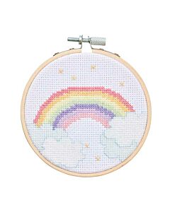 Borduurpakket regenboog van Rico Design 100128 