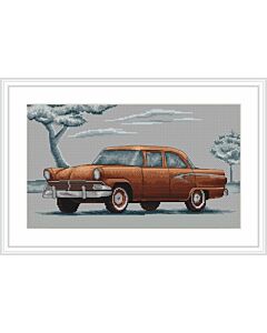  Borduurpakket Retro cars auto om te borduren van Luca-s b2234