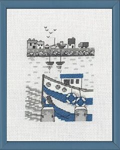 Permin borduurpakket vissersboot borduren 13-9117