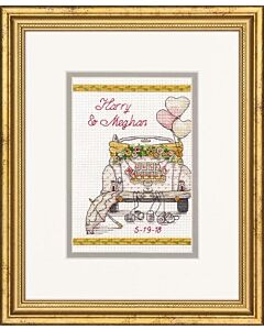 Borduurpakket wedding day om te borduren van Dimensions met telpatroon  70-65185