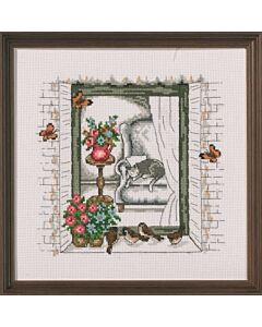 Borduurpakket zomerraam van Permin 92-9176