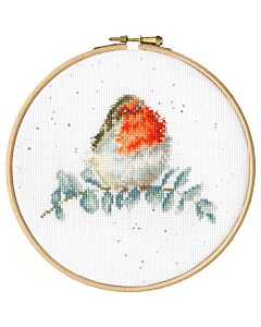 Bothy Threads roodborstje op eucalyptus tas om te borduren xhd121