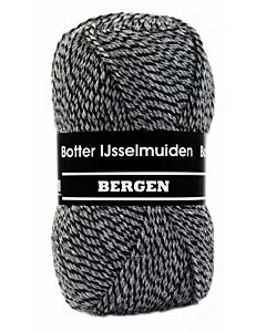 Sokkenwol Botter IJsselmuiden Bergen, kl.6 zwar/grijs gemeleerd