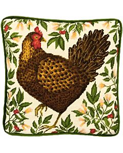 Voorbedrukt borduurpakket  Kamperfoelie Hen van Bothy Threads tap08  in Petit Point (halve kruissteek)