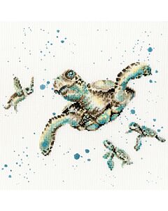 Borduurpakket schilpad van Bothy Threads XHD64