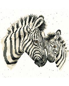 Borduurpakket zebra met jong om te borduren Bothy Threads xhd96