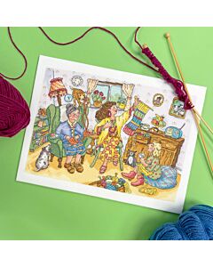 Bothy Threads borduurpakket knit and natter XWB1 telpatroon