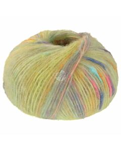 Lana Grossa Cassata kleur 8 (wit/oranje/geel/blauw/paars/roze)