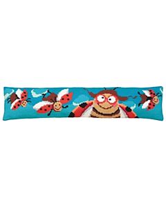 Tochtkussen borduurpakket Pilote Collection d'Art  5169 afm 20x90 cm.
