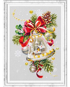  Borduurpakket  kerstkolk - Chudo Igla met telpatroon.  100-232