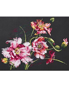  Borduurpakket  The Mystery of Poppies  - Magic Needle met telpatroon.