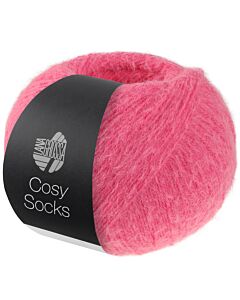 Lana Grossa Cosy Socks kl.2 zuurstok roze 4-draads sokkenwol