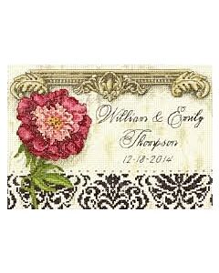 elegant wedding record borduurpakket