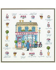 Borduurpakket cake shop taartenwinkel 