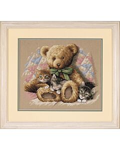 Dimensions borduurpakket teddybeer met poesjes 35236
