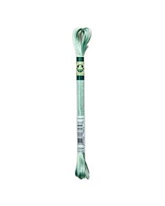 DMC Mouliné Satin kl. S504 oud groen/blauw borduurgaren