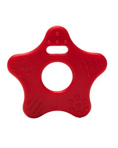 Durable bijtring ster -  rood 