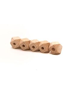 Durable houten hexagonkralen 10mm