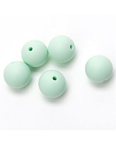 Durable siliconen kralen 15mm kleur groen
