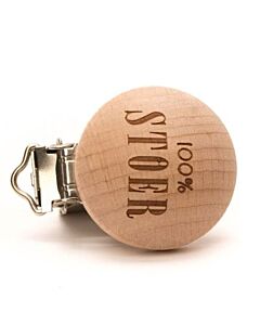 Durable speenclip '100% Stoer' hout 