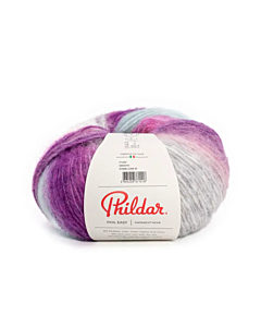 Phildar Phil Easy kleur Smooth (grijs/ijsblauw/paars/roze)